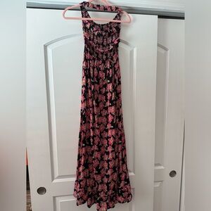 Floral Revolve crop top resort wear dress